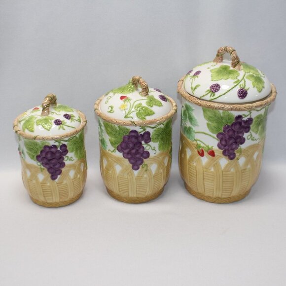 Wild Berries (Multicolor) Canister & Lids  by JAY WILLFRED - Picture 2 of 16